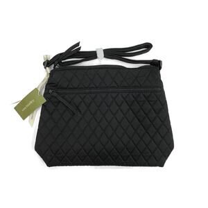 Vera Bradley Original Zip Hipster Crossbody Bag New $80 Moonless Night Black